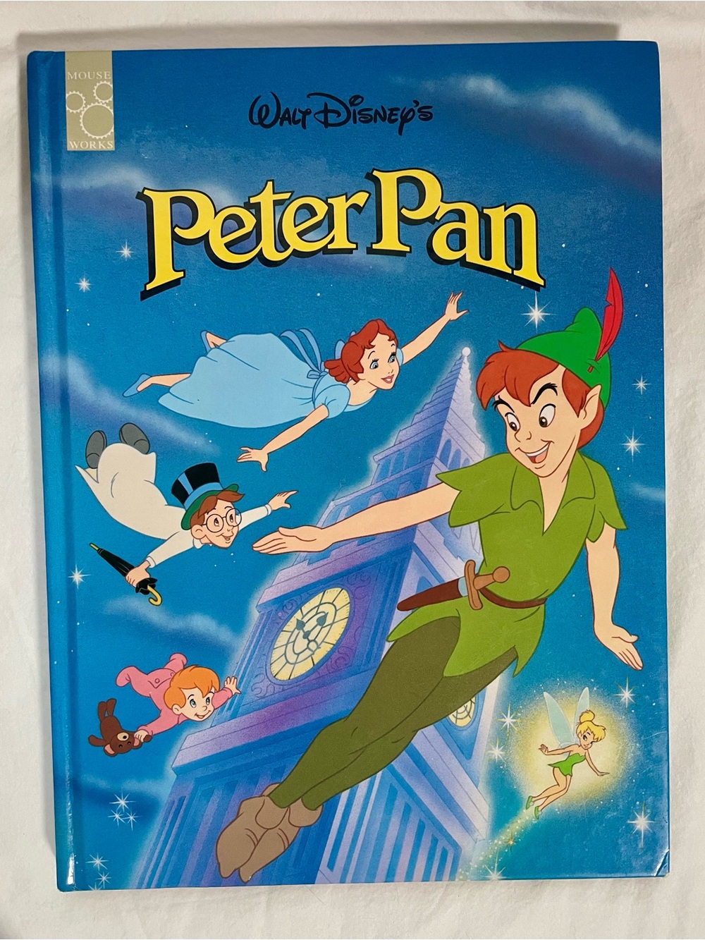 VTG 1994 Walt Disney's Peter Pan Large Hardcover Book Mouse Works Classic Series